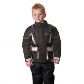 Kids motorjas - Zwart-Zilver