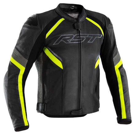 RST Sabre Airbag Leren Motorjas, Zwart-Fluor (1 van 1)