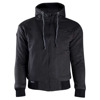 Mortal Slim Fit Black Motorhoodie (JHS0007)