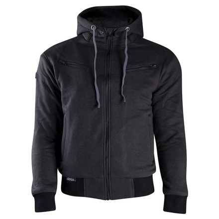 CLAW Mortal Slim Fit Black Motorhoodie (JHS0007), Zwart (1 van 1)