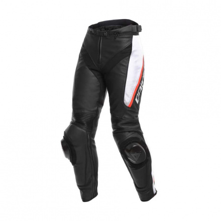 Dainese DELTA 3 LADY LEATHER PANTS, Zwart-Wit-Rood (2 van 2)