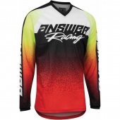 A22 Syncron Prism Jersey - Fluor-Geel-Rood