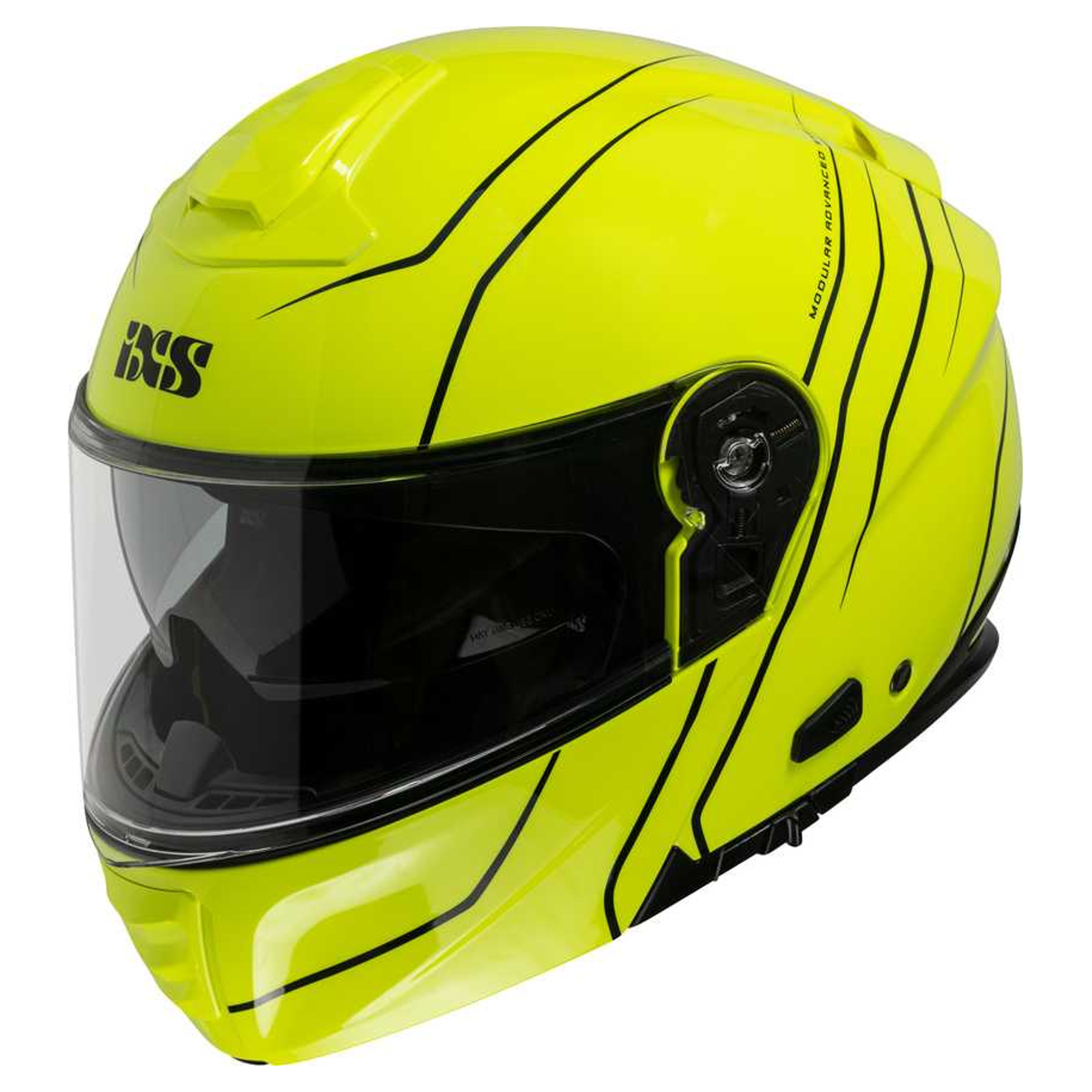 IXS iXS Flip Up helmet iXS460 FG 2.0, Zwart-Geel-Fluor - bestel voor laagste prijs, reviews Alle Systeem helmen direct online bestellen via motorkledingoutlet.nl