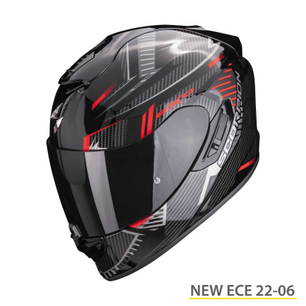 Scorpion EXO-1400 EVO AIR SHELL Integraalhelm, Zwart-Rood (1 van 1)