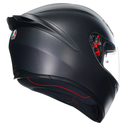 AGV K1 S E2206 Matt Black Integraalhelm, Mat Zwart (6 van 7)