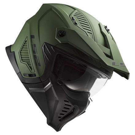 LS2 OF606 Drifter Solid Helm, Groen (3 van 5)