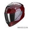 EXO-1400 EVO CARBON AIR SOLID Integraalhelm - Donker rood