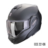 EXO-TECH EVO PRO SOLID Systeemhelm - Mat Zwart