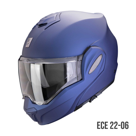 Scorpion EXO-TECH EVO PRO SOLID Systeemhelm, Mat Blauw (1 van 1)