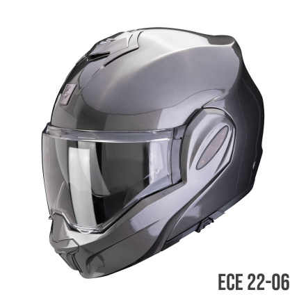 Scorpion EXO-TECH EVO PRO SOLID Systeemhelm, Grijs (1 van 1)