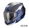 EXO-TECH EVO TEAM Systeemhelm - Blauw-Zwart-Wit