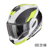 EXO-TECH EVO TEAM Systeemhelm - Wit-Fluor