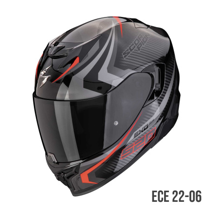 Scorpion EXO 520 EVO AIR TERRA Integraalhelm, Zwart-Zilver-Rood (1 van 1)