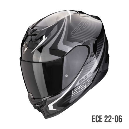 Scorpion EXO 520 EVO AIR TERRA Integraalhelm, Zwart-Zilver-Wit (1 van 1)