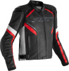 Sabre Airbag Leren Motorjas - Zwart-Wit-Rood