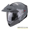 ADX-2 Motorhelm - Cement-Grijs