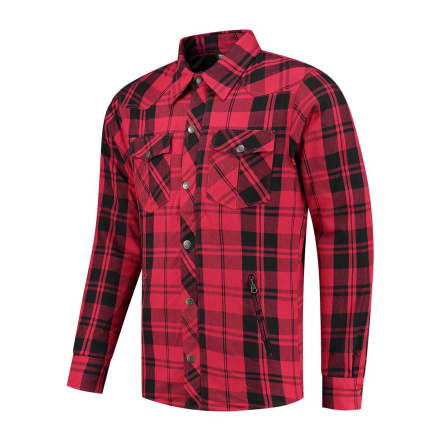 Neil Motorshirt - Zwart-Rood