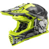 MX437 FAST EVO II MINI CRUSHER MX helm - Zwart-Geel