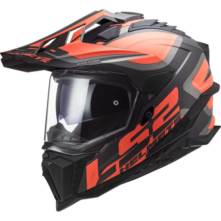 MX701 Explorer Alter Helm - Zwart-Oranje