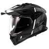 MX702 Pioneer II Namib Helm - Mat Zwart-Wit