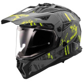 MX702 Pioneer II Namib Helm - Zwart-Fluor