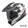 ADF-9000 AIR FEAT MX helm - Wit-Zwart-Rood