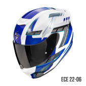 EXO-391 CAPTOR Integraalhelm - Wit-Blauw