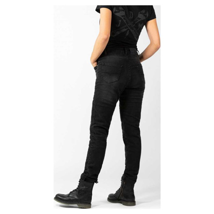 John Doe Betty Biker Motorjeans, Zwart (2 van 3)