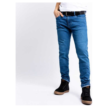 John Doe Pioneer Mono Motorjeans, Licht Blauw (3 van 3)