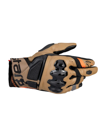 Alpinestars Belize V3 Drystar Motorhandschoenen, Zwart-Beige (1 van 2)