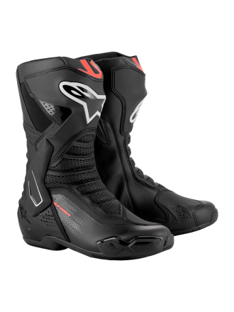 Alpinestars SMX-6 V3 Motorlaarzen, Zwart-Rood-Fluor (1 van 1)