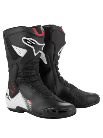 Alpinestars SMX-6 V3 Motorlaarzen, Zwart-Wit-Rood (1 van 1)