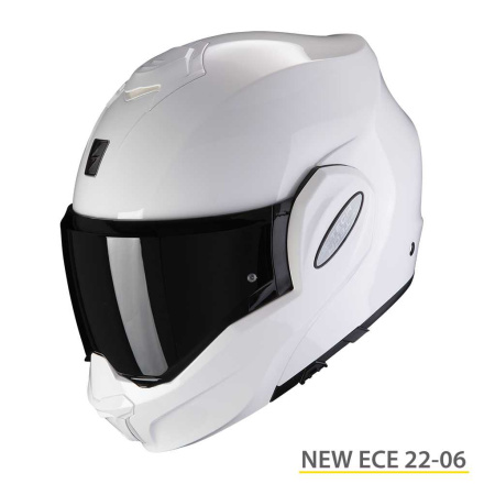 Scorpion EXO-Tech Evo Solid Systeemhelm, Wit (1 van 1)