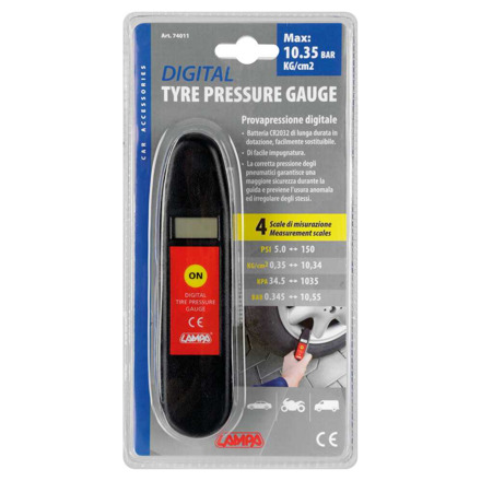 Lampa Tire Pressure Gauge - Digital, Zwart (2 van 2)