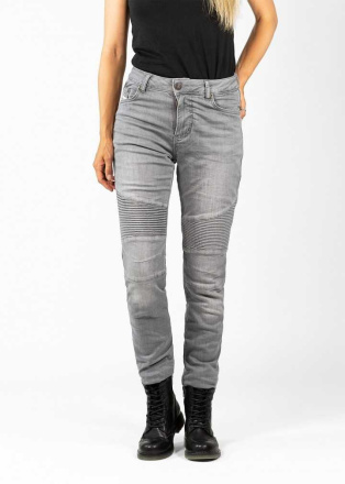 John Doe Betty Biker Motorjeans, Licht Grijs (1 van 3)