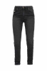 John Doe Jane High Mono Motorjeans, Zwart (Afbeelding 1 van 3)