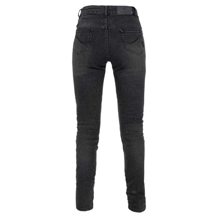 John Doe Jane High Mono Motorjeans, Zwart (2 van 3)