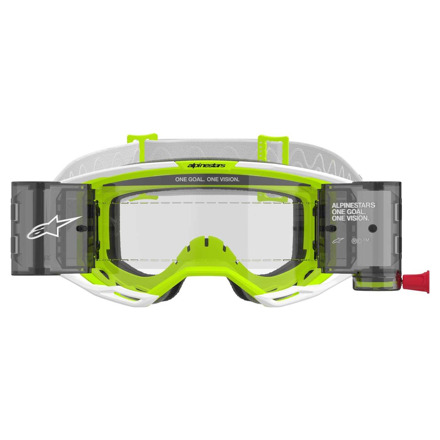 Alpinestars Vision 8 Wordmark Goggle, Wit-Geel (2 van 3)