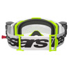 Alpinestars Vision 8 Wordmark Goggle, Wit-Geel (Afbeelding 3 van 3)