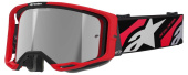 Vision 8 Luar Goggle - Rood-Zilver-Zwart