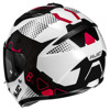 HJC C10 Aspa Integraalhelm, Wit-Rood (Afbeelding 3 van 3)