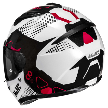 HJC C10 Aspa Integraalhelm, Wit-Rood (3 van 3)