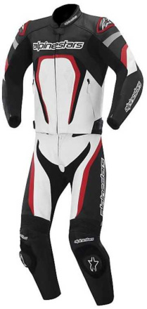 Alpinestars Motegi V2 2pc (Stella/Ladies), Zwart-Wit-Rood (1 van 1)