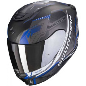 EXO-391 Haut Integraalhelm - Mat Zwart-Blauw