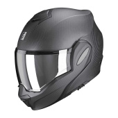 EXO-Tech Evo Carbon Solid Systeemhelm - Mat Zwart