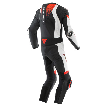 Dainese Laguna Seca 6 Perf 1PC Leren Motorpak, Zwart-Wit-Rood (2 van 2)