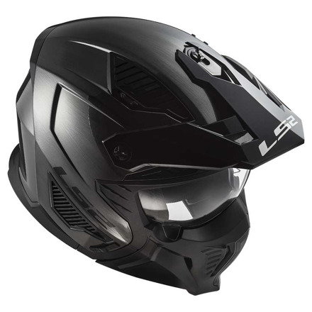 LS2 OF606 Drifter Titanium Enduro helm, Titanium (4 van 5)